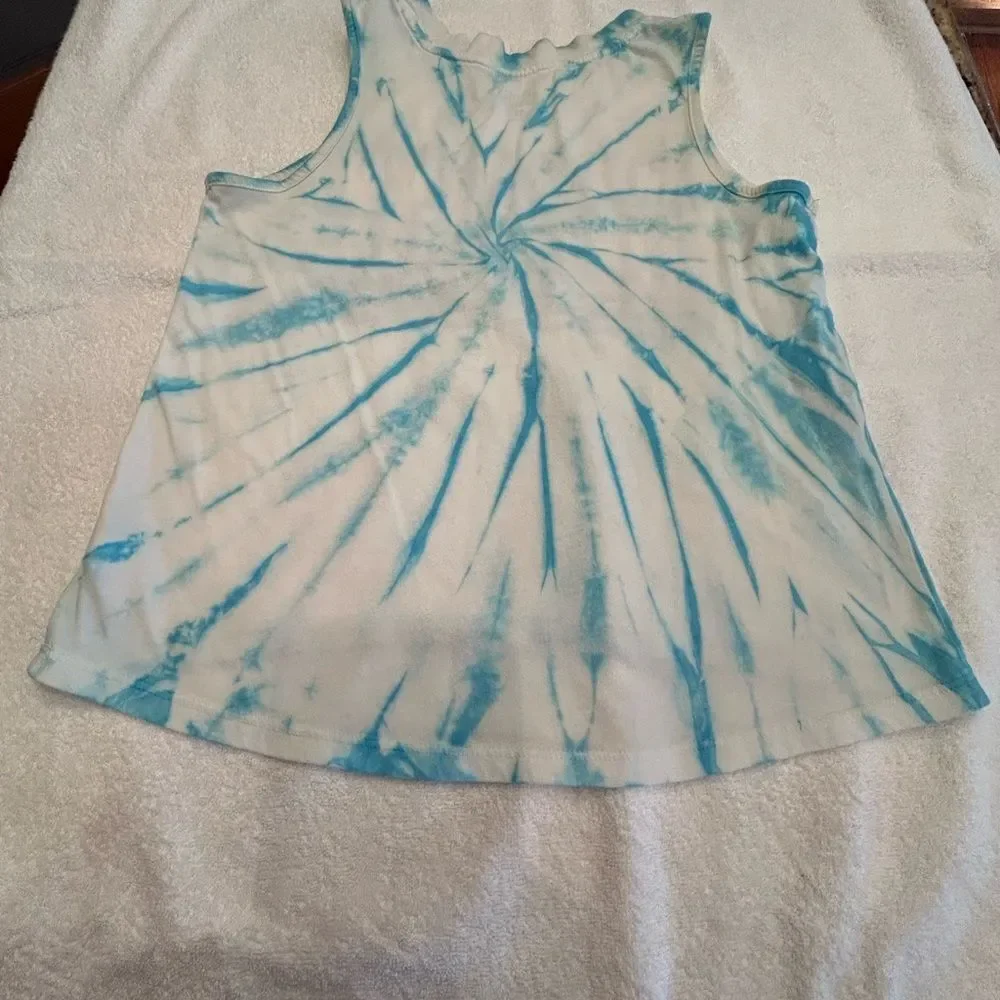 Justice Active Blue Tie-Dye Tank